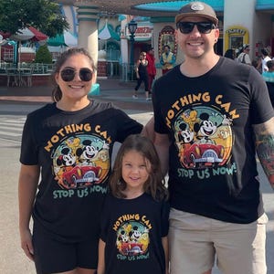Disney Mickey & Minnie&#39;s Runaway Railway Nothing Can Stop Us Now Shirt, WDW Magic Kingdom Disneyland Family Vacation Holiday Gift