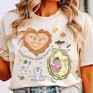 Coquette Bows Watercolor Disney Lion King Shirt, Disney Simba Timon Pumbaa Scar Tee, Hakuna Matata, WDW Family Holiday Vacation 2025 Trip
