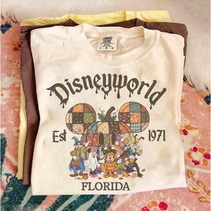 Retro Disneyworld Florida Est 1971 Halloween Shirt, Disney Mickey & Friends Pumpkin Tee, Mickey&#39;s Not So Scary Halloween Party 2025 Trip