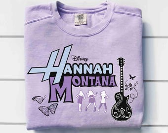 Comfort color Disney Channel Hannah Montana Shirt, Hannah Montana Music Logo Tee, Girl Trip, The Other Side of Me, WDW Vacation Tee