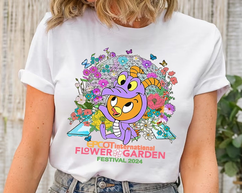 Disney Epcot International Flower and Garden Festival 2024 Shirt, Cute Orange Bird Epcot Center Tee, Walt Disney World Family Vacation Gift image 2