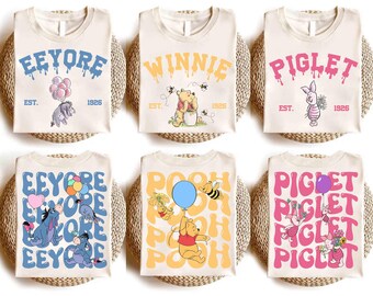 Winnie The Pooh Shirt, Disney Family Shirt, Disney Piglet Tigger Eeyore Kanga Shirt, Disneyland Trip 2026 Shirt, Disney Group Matching Shirt