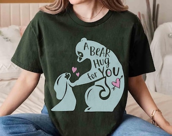 Disney Brave Merida A Bear Hug For You Graphic Shirt,  Brave Merida Princess Tee, Disneyland Magic Kingdom Holiday Vacation Trip