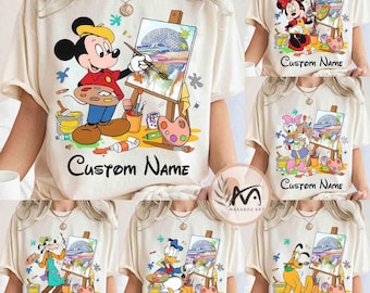 Personalized Disney Epcot International Festival of the Arts 2026 Shirt, Mickey & Friends Artist Matching Tee, Family Trip Tee, Epcot Squad