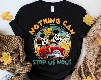 Disney Mickey & Minnie's Runaway Railway Nothing Can Stop Us Now Shirt, WDW Magic Kingdom Disneyland Family Vacation Holiday Gift