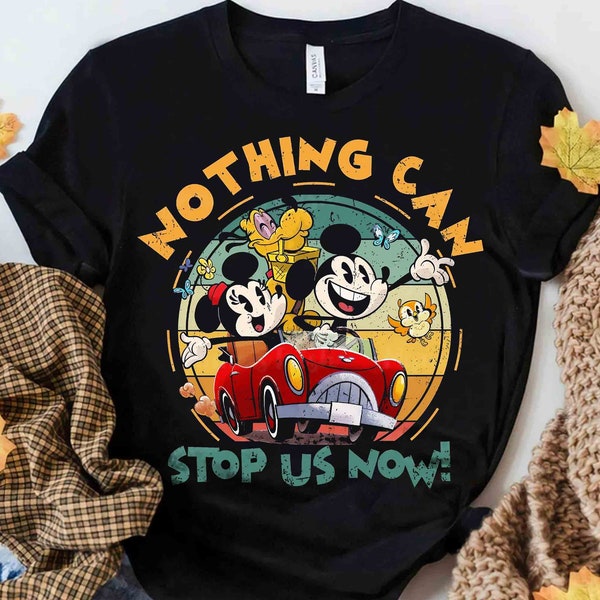 Disney Mickey & Minnie's Runaway Railway Nothing Can Stop Us Now Shirt, WDW Magic Kingdom Disneyland Family Vacation Holiday Gift