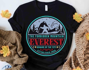 Camiseta retro Disney Expedition Everest Yeti, camiseta a juego Leyenda de la Montaña Prohibida, viaje familiar a Disneyland WDW 2024