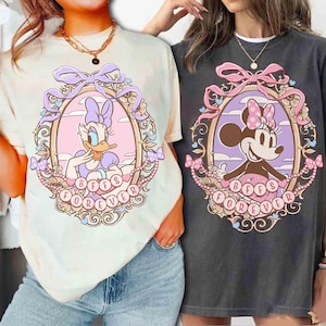Disney With My Bestie T-shirt, Coquette Bow Minnie Mouse And Daisy Duck Shirt, Best Friends Disneyland Matching Tee, BFF Girls 2026 Trip
