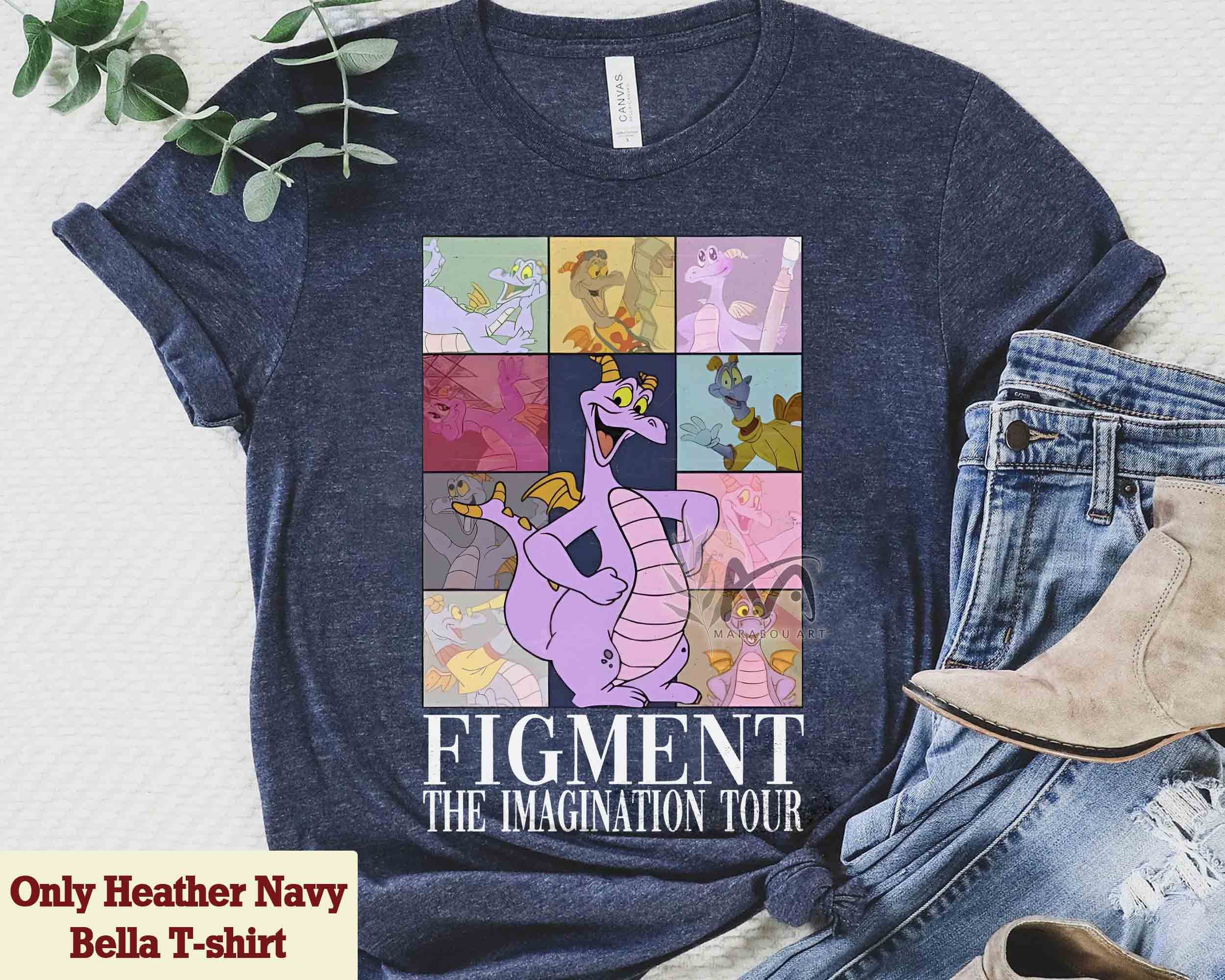 Vintage Figment the Imagination Tour T-shirt, Disney Epcot Center 