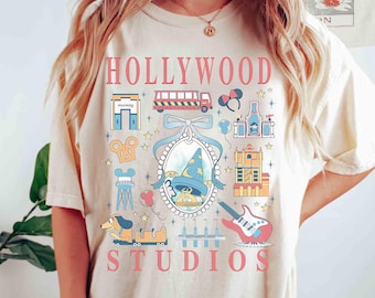 Disney Hollywood Studios Coquette Bow Shirt, Micky und Freunde Hollywood Tower, Disney Toy Story Tee, Star Wars T-Shirt, Disney Familienausflug