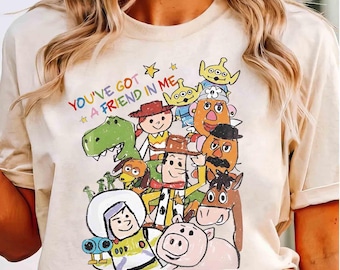 Disney Pixar Toy Story You've Got A Friend In Me T-shirt, Woody Buzz Lightyear Slinky Dog Tee, Disneyland Resort Family Vacation 2026 Trip