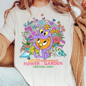 Disney Epcot International Flower and Garden Festival 2024 Shirt, Cute Orange Bird Epcot Center Tee, Walt Disney World Family Vacation Gift image 1