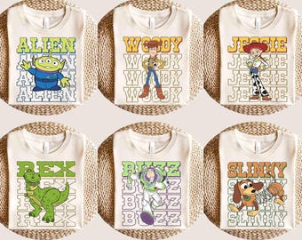 Camiseta "Você Tem um Amigo em Mim" Toy Story 1998, Camiseta Disney Toy Story, Camiseta Viagem à Disneylândia, Camiseta Buzz Woody, Camiseta Personagens de Toy Story