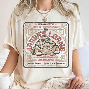 Star Wars Jabba The Hutt Loans Comic Shirt, Jabba&#39;s Palace Tee, Galaxy&#39;s Edge Trip, Star Wars Day Tee,  Family Holiday Vacation Gift