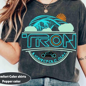 Retro Tron Shirt, Disney Tron Lightcycle Run Shirt, Tron Lightcycle Power Run, Magic Kingdom Tee, Disneyland Tee, Tomorrowland Family Trip