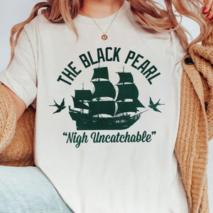 Disney Pirates Of The Caribbean Untouchable Black Pearl Retro Shirt, Magic Kingdom Unisex Comfort Colors® Tshirt Birthday Family Gift Tee