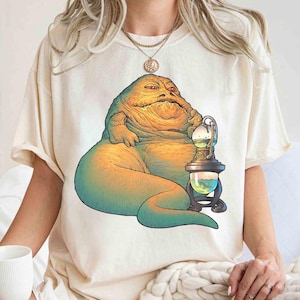 Funny Star Wars Jabba the Hutt Pose T-Shirt T-Shirt, Jabba&#39;s Palace Tee, Galaxy&#39;s Edge Hollywood Studios Disneyland Family Holiday Gift
