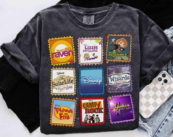 Disney Channel Movies Shirt, Phineas And Ferb Lizzie McGuire High School Musical Disney Channel Fan Gifts, WDW Girls Disneyland 2026 Trip