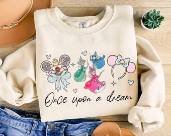 Watercolor Coquette Disney Sleeping Beauty Shirt, Disney Princess Aurora Three Good Fairies Tee, Once Upon A Dream, Disneyland Girl Trip