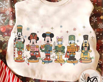 Retro Disney Mickey And Friends Nutcracker Christmas Shirt, Mickey Lead Soldier Xmas Party Tee, Very Merry Christmas, Disneyland Family Gift