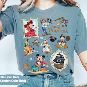 Coquette Bows Watercolor Disney Pirates Shirt, Yo Ho Yo Ho A Pirate&#39;s Life for Me Mickey & Friends Disney Cruise Shirt, Family Cruise Tee