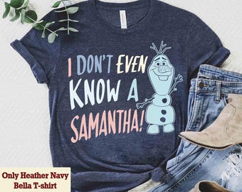 アナと雪の女王2 オラフ サマンサのことを知らないTシャツ、ディズニー アナ エルサ スヴェン クリストフTシャツ、WDW マジックキングダム ディズニーランド バケーション ホリデーギフト
