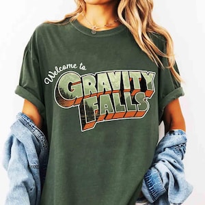 Disney Gravity Falls Welcome To Gravity Falls Logo Shirt, WDW Magic Kingdom Disneyland Vacation Family Birthday Gift Adult Kid Toddler Tee