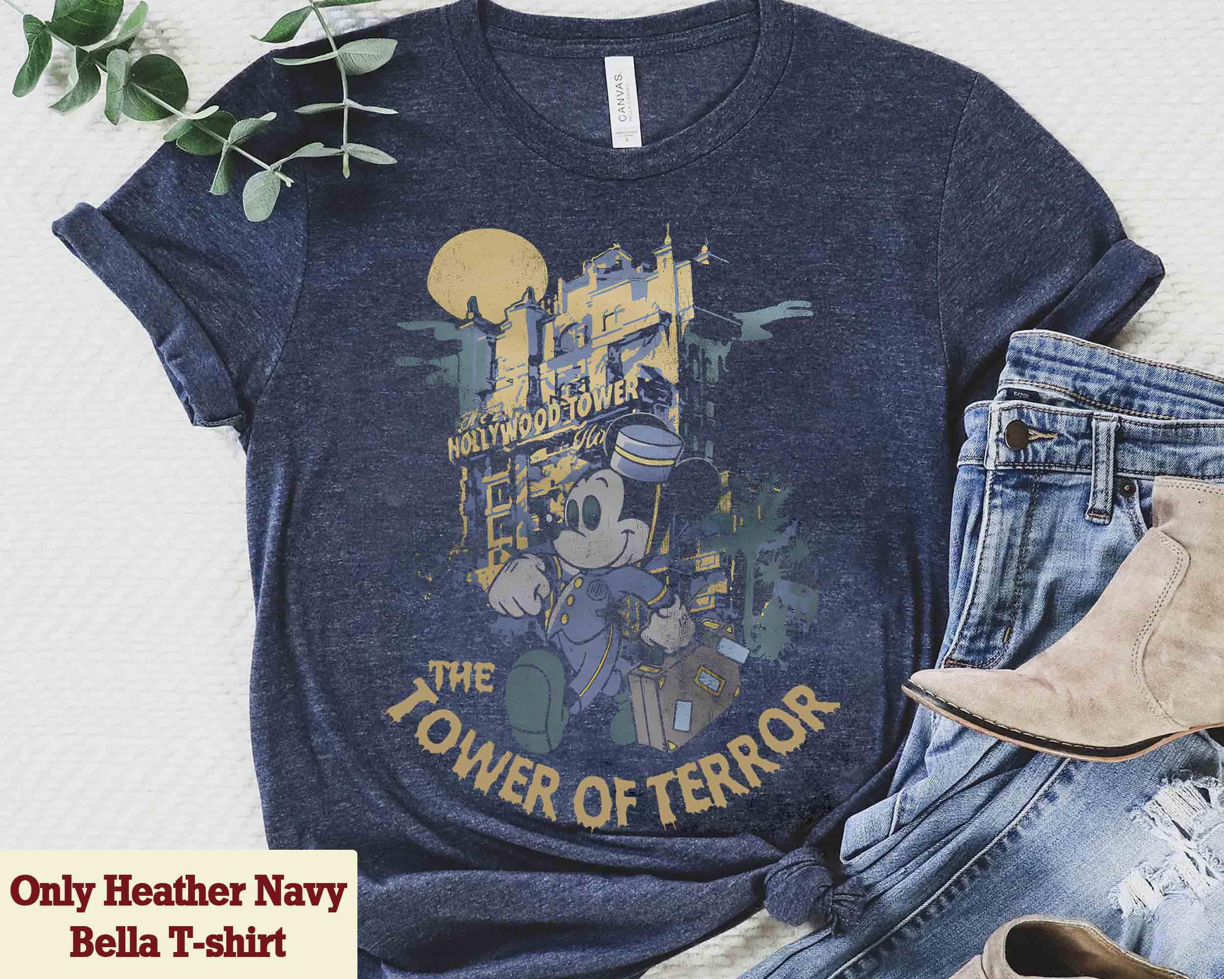 Vintage Retro Disney Tower of Terror Shirt, Mickey Mouse