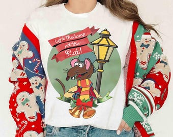 Retro Rizzo The Rat Light The Lamp Not The Rat T-shirt, The Muppet Christmas Carol Tee, Mickey Merry Party Tee, Disneyland Christmas Shirt