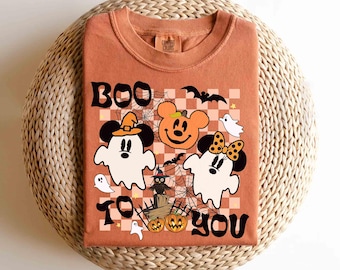 Vintage Disney Halloween 2026 Shirt, Disney Halloween Matching Shirt, Disney Family Shirt, Mickey and Friends Halloween Shirt, Boo to You