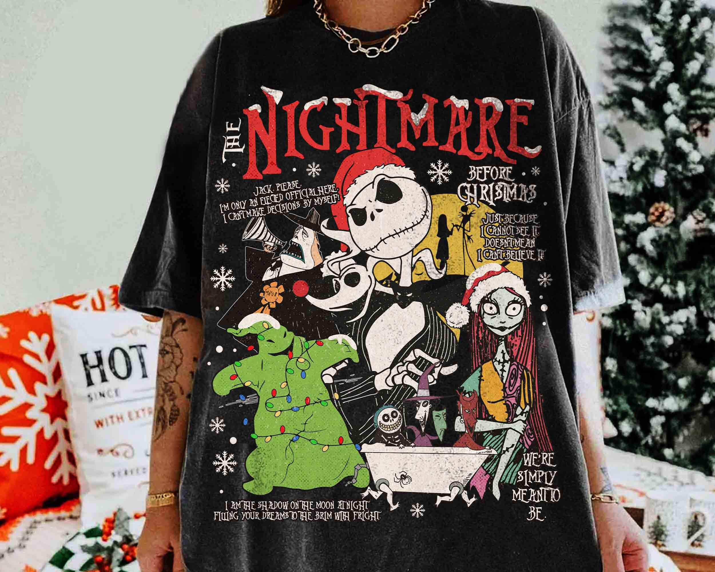 レトロなナイトメアー・ビフォア・クリスマスTシャツ、ジャック 