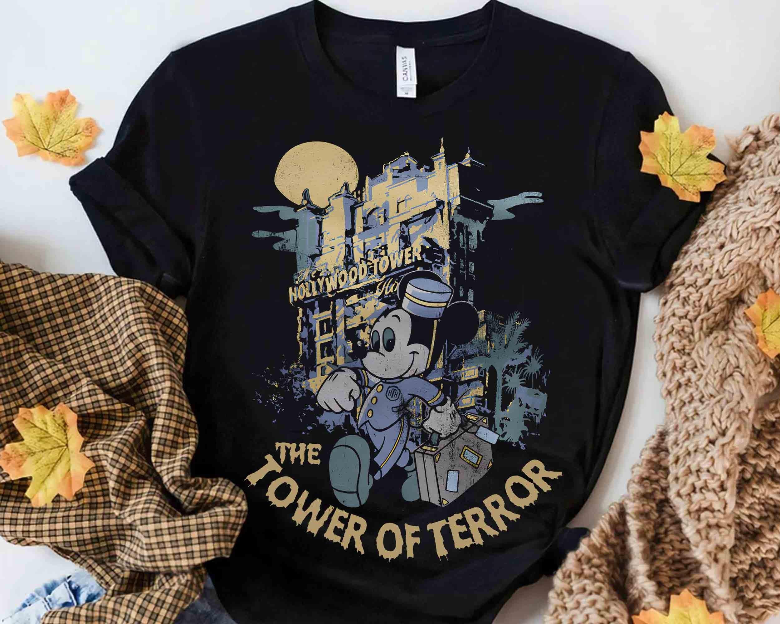 Vintage Retro Disney Tower of Terror Shirt, Mickey Mouse Twilight
