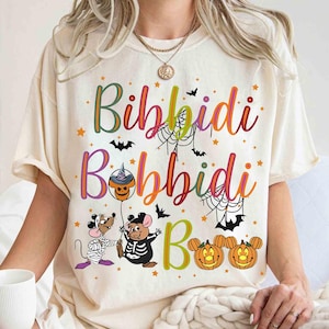 Cinderella Jaq And Gus Bibbidi Bobbidi Boo Halloween Shirt, Mickey&#39;s Not So Scary Party Tee, Disney Parks Disneyland Family Vacation Gift