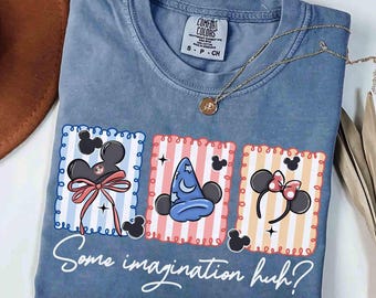 Walt Disney Fantasia Mickey Coquette Bow aquarel shirt, T-shirt Mickey Sorcerer, Fantasia Mickey Tee, Disneyland Family Matching Trip