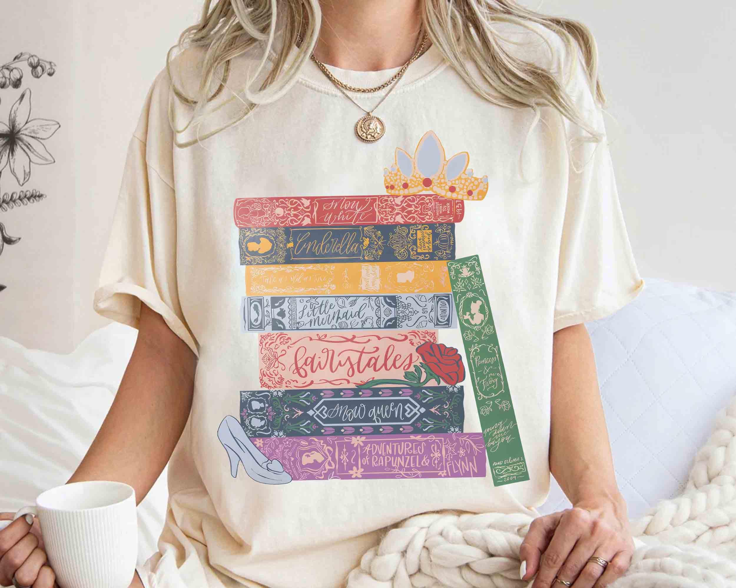 Disney Princess Book Reading Shirt, Disney Princess Characters Tee, Princess Book Club Tee, Book lover, Disney Princess Bookish Reading Tee