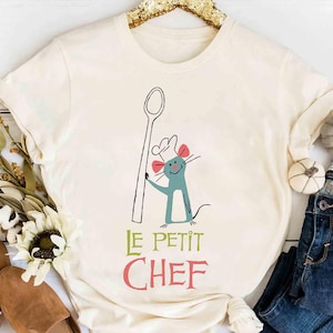 Disney Pixar Ratatouille Cute Remy Little Chef Cook Shirt, Remy&#39;s Ratatouille Adventure Tee, Disneyland Family Vacation Holiday Gift
