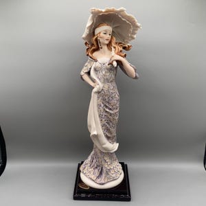 Giuseppe Armani Figurine With Umbrella - Etsy
