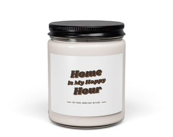 Cozy Home Candle for Homebodies, Housewarming or Self-Care Evening Gift