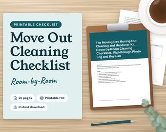 Move Out Cleaning Checklist Printable for Renters and Homeowners