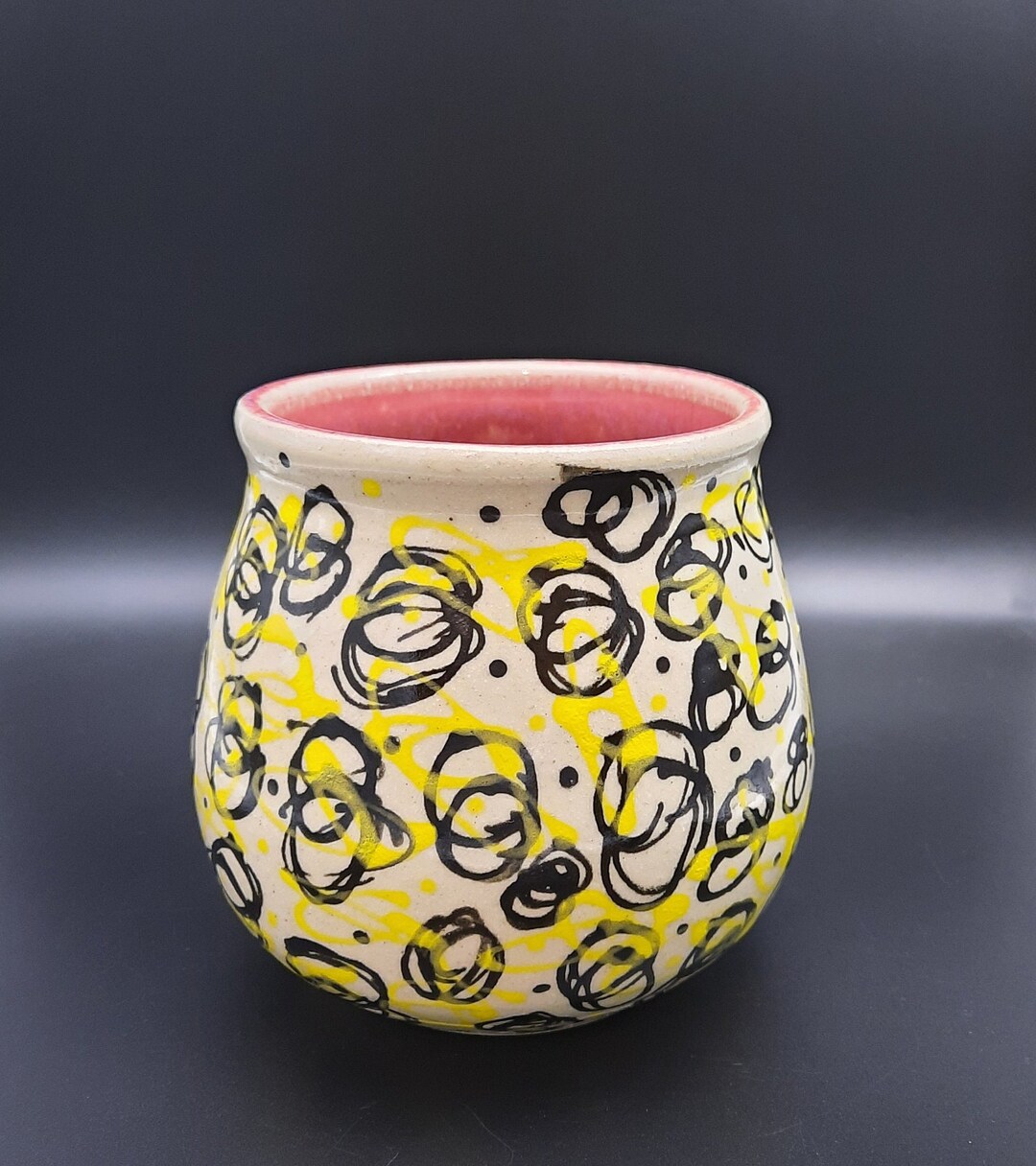 Handmade Ceramic Flower Vase Utensil Holder Unique Pottery Etsy