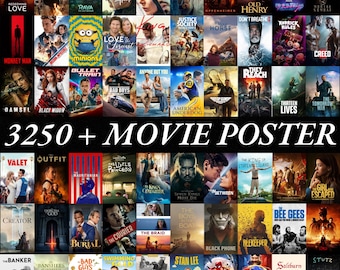 movie poste 3250+ Bundle Retro Poster Prints Mega Bundle 80s 90s Film Wall Art