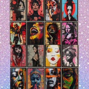 Maximalist Wall Art Set of 599 | Modern Pop Art and Street Art Prints | Urban Graffiti Wall Collage for Gallery Wall, Large Photo Prints image 3