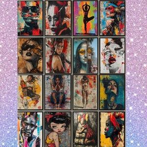 Maximalist Wall Art Set of 599 | Modern Pop Art and Street Art Prints | Urban Graffiti Wall Collage for Gallery Wall, Large Photo Prints image 6