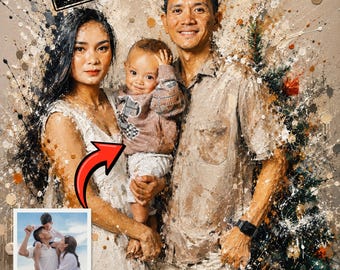 Custom Oil Painting From Photo | Commission Portrait Picture to Painting | Animal Oil Paint Photo Art