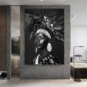 African & Black Woman Art Digital Download , Portrait, Print | Wall Decor Home