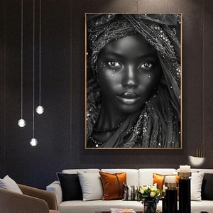 African American Art Canvas | Black Girl Wall Decor | Original Photography Home Art Print Unique