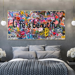 Street Pop Art Print | Graffiti Wall Art Digital Download | Fashionable Set Wall Poster
