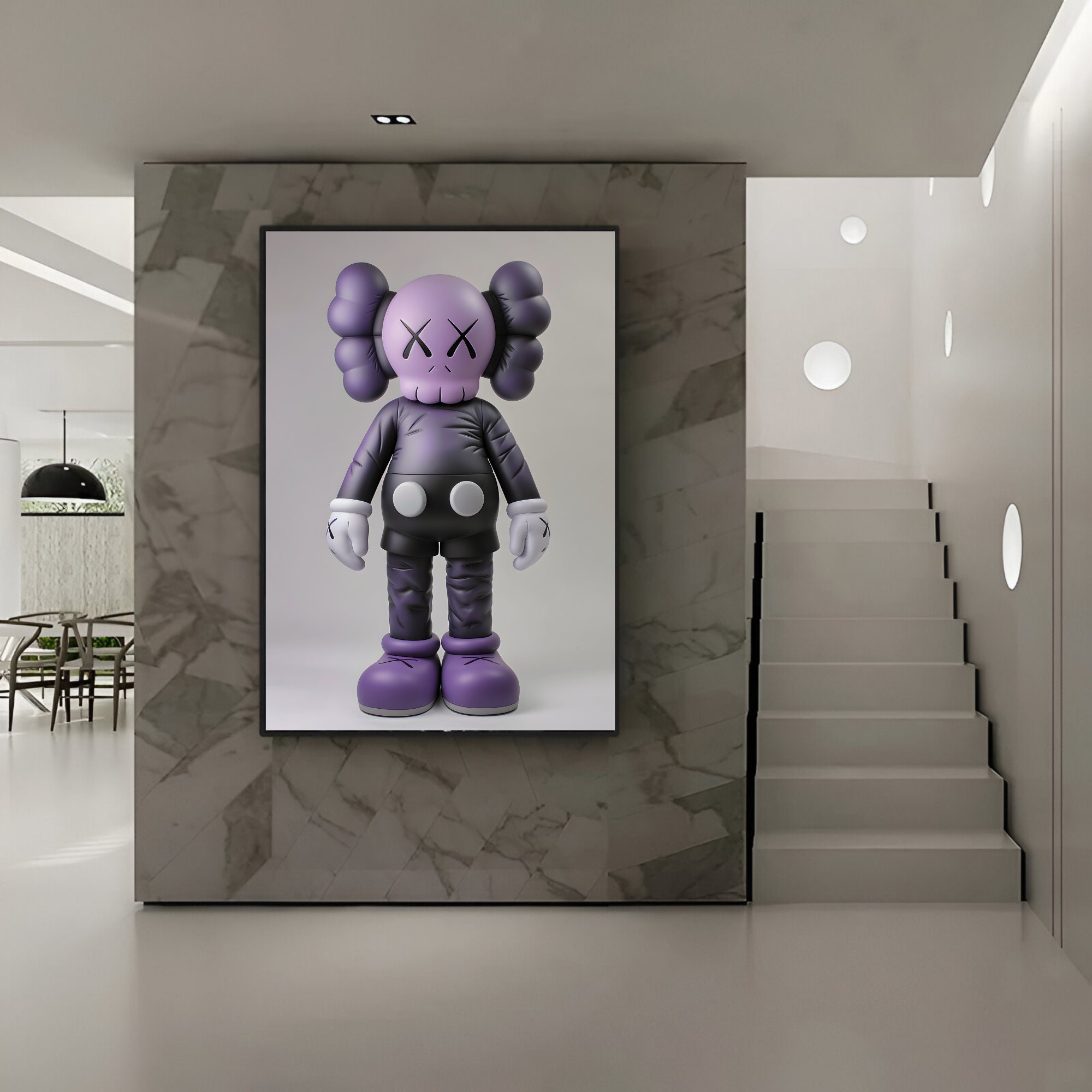 高い信頼 厚い信頼 KAWS Poster Set of 4 ,kaws Figure Poster,printables ポスター