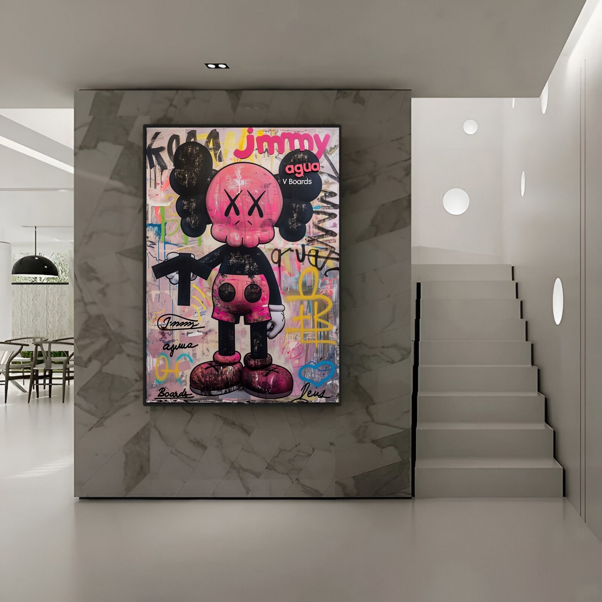 キム様 　絵画3点セット Amazon.com: BYPFYQJC Star Poster Yuzi Qin (6) Canvas Wall