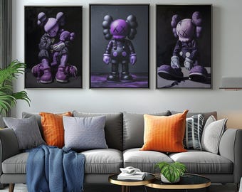 Minimalist Graffiti Figure Poster Set of 4,Urban Wall Art,Hypebeast Digital Download,Modern Street Art, Printable Room Decor for Home Office
